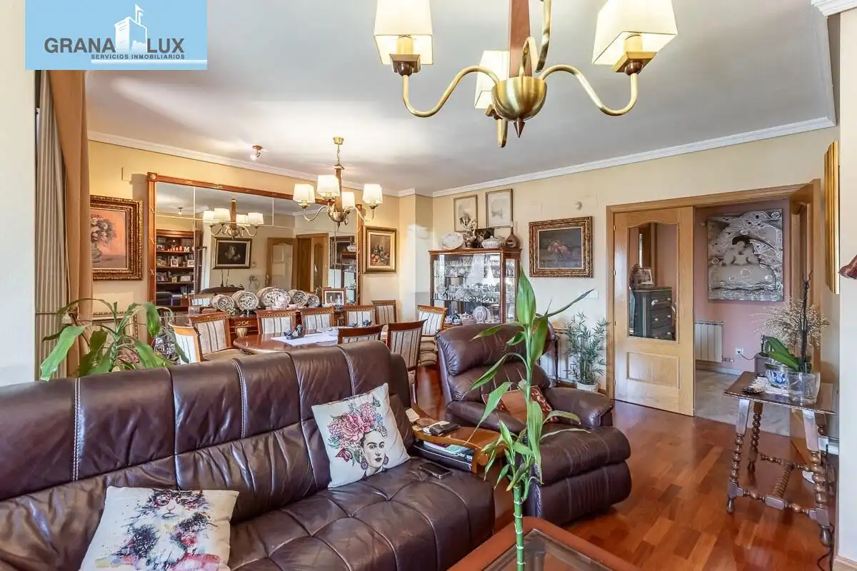 Living room of Flat for sale in Granada  with Air Conditioner, Heating and Terrace
