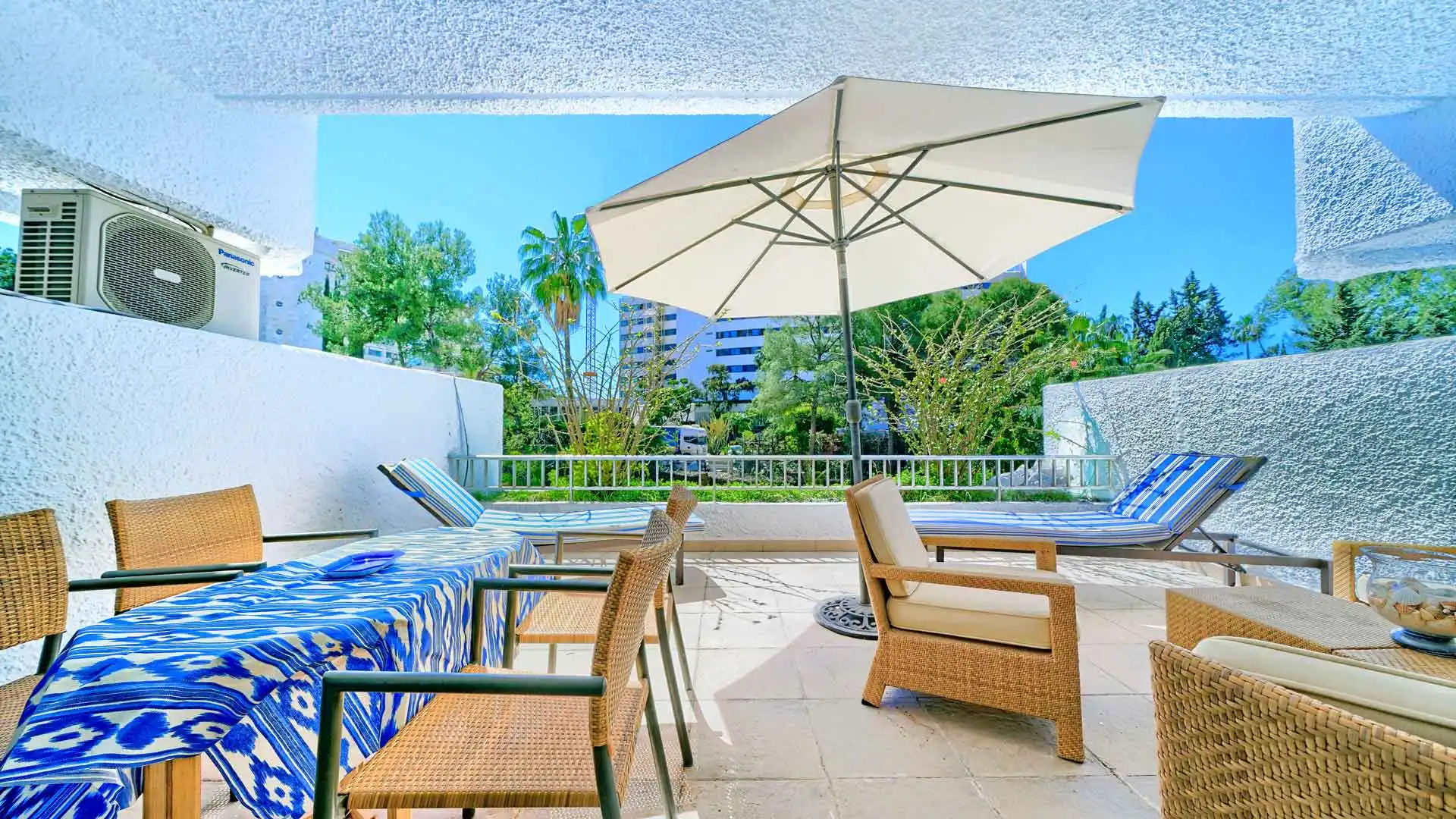 Terrace of Apartments for sale in Marbella  with Air Conditioner, Terrace and Swimming Pool