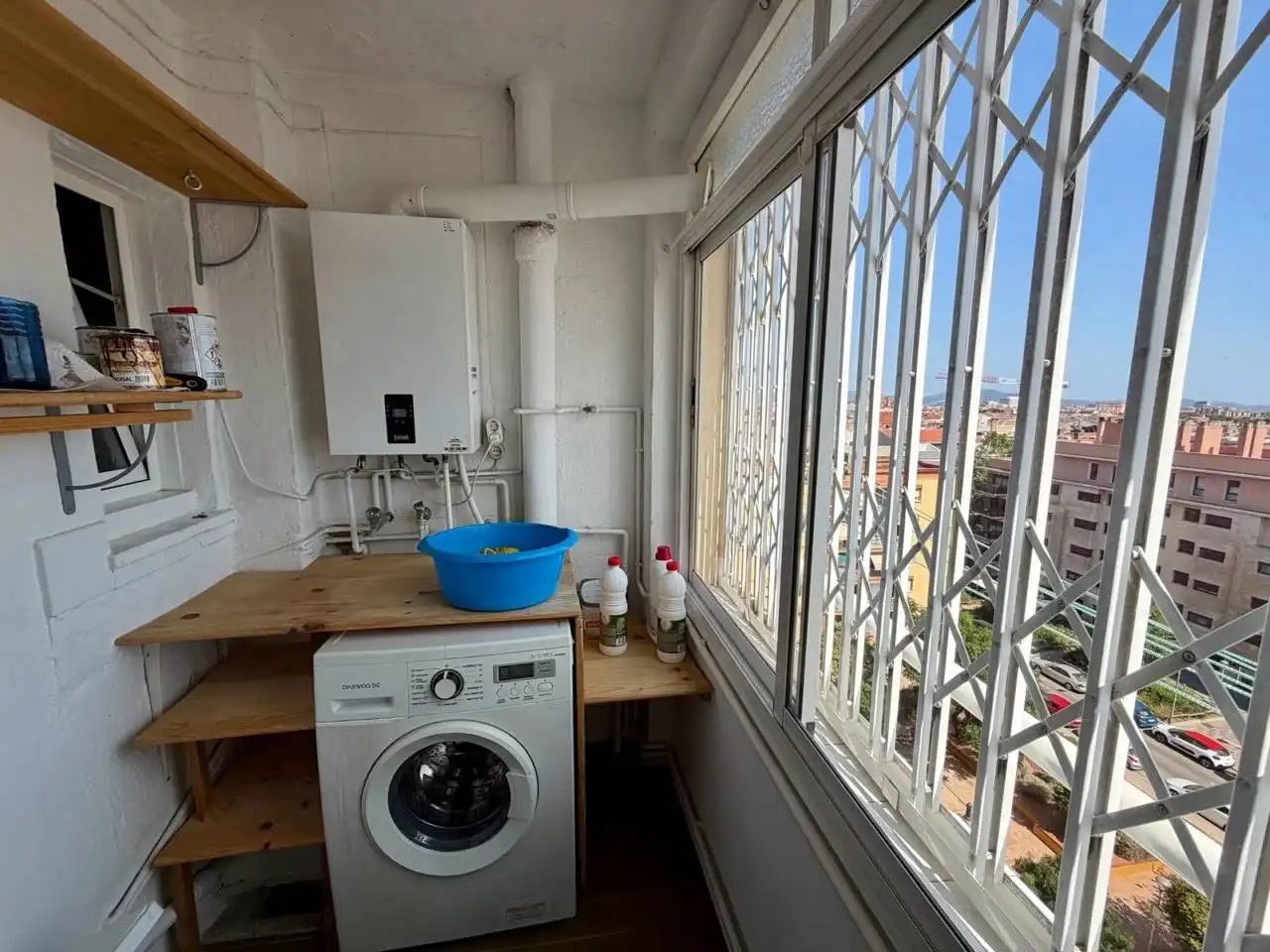 Balcony of Flat for rent in Sabadell  with Heating and Balcony