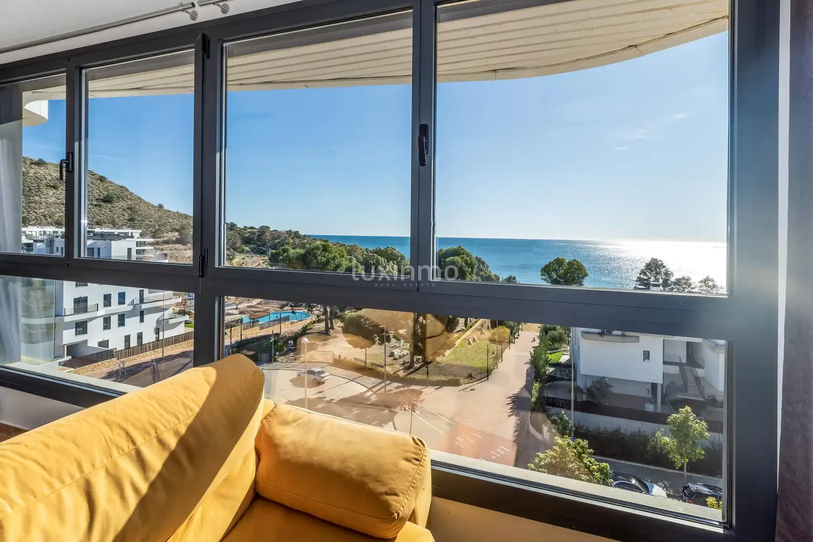 Schlafzimmer von Wohnung zum Verkauf in Villajoyosa / La Vila Joiosa mit Klimaanlage, Privatgarten und Terrasse