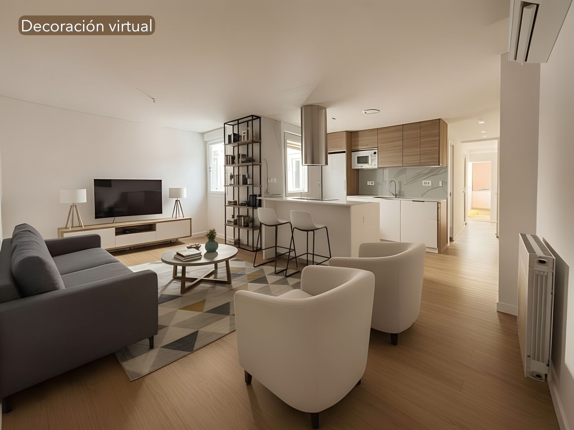 Sala d'estar de Pis en venda en  Zaragoza Capital amb Aire condicionat, Calefacció i Terrassa