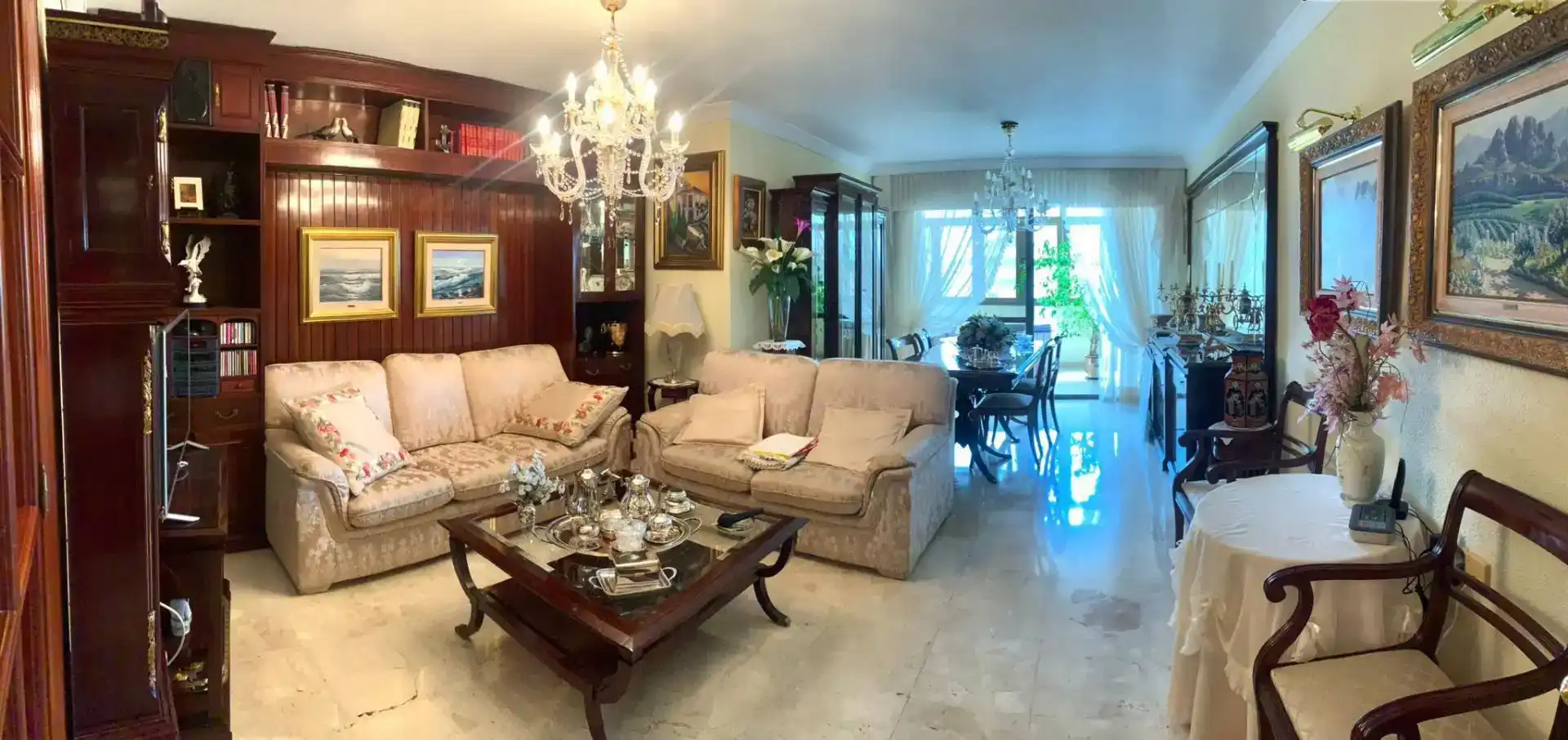 Sala de estar de Piso en venta en Málaga con Aire acondicionado, Trastero y Amueblado