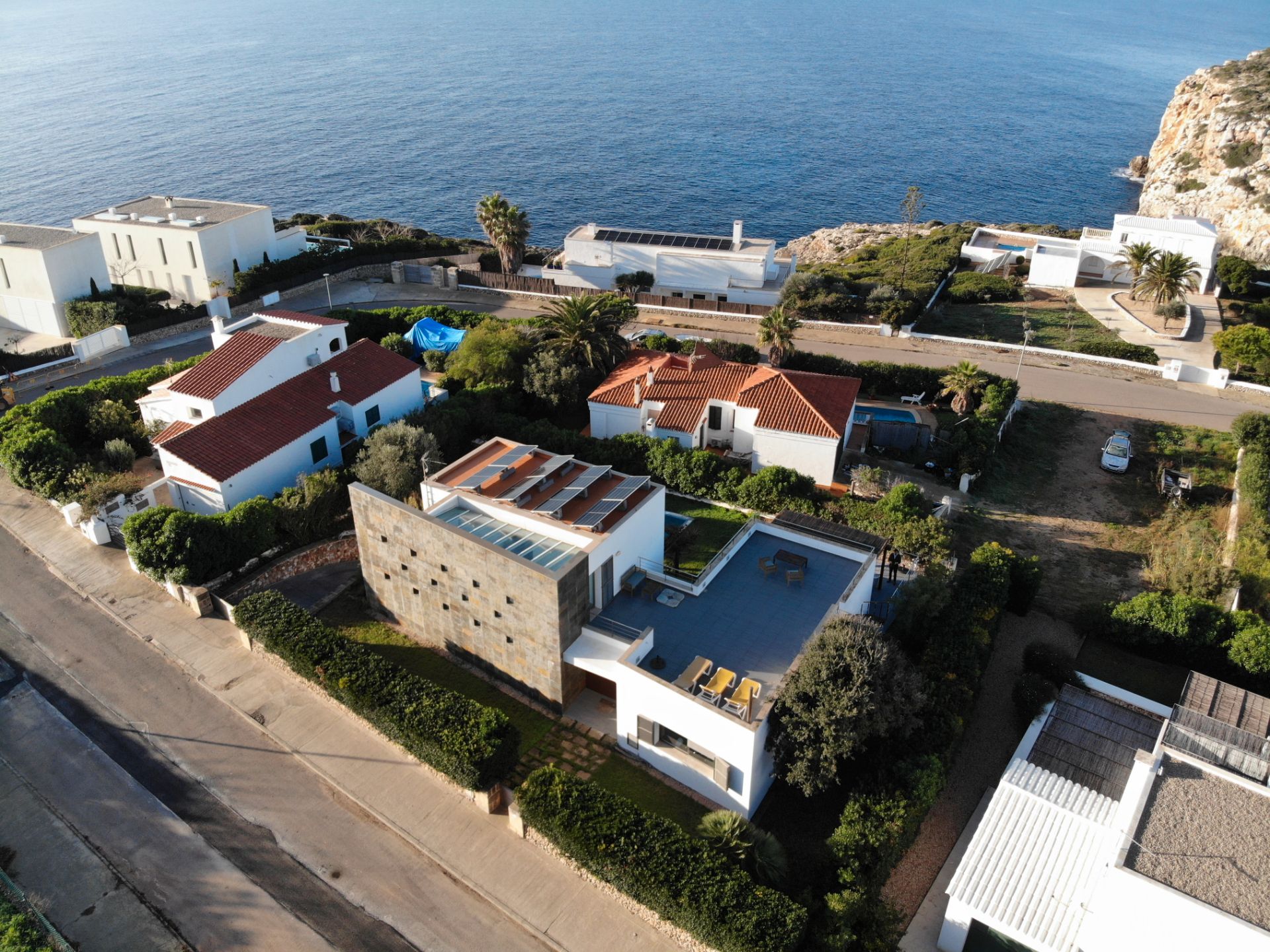 Vista exterior de Casa o xalet en venda en Maó - Mahón amb Aire condicionat, Calefacció i Jardí privat