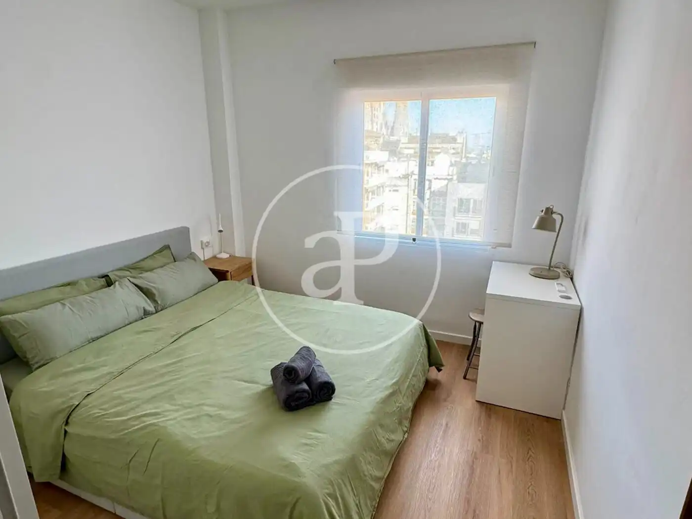 Bedroom of Flat for rent in Barcelona  with Air Conditioner, Heating and Furnished