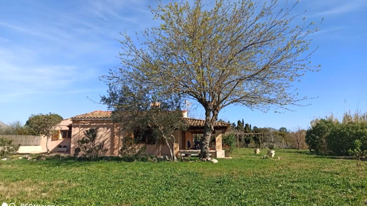 Jardí de Finca rústica de lloguer en Pollença amb Aire condicionat i Moblat