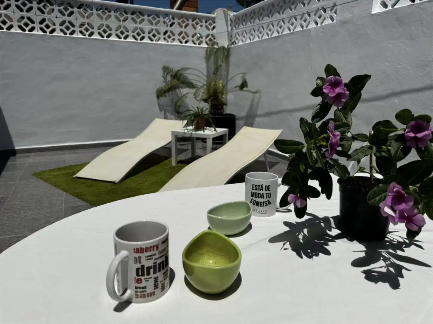 Terrassa de Casa o xalet de lloguer en Cartagena amb Aire condicionat, Jardí privat i Moblat