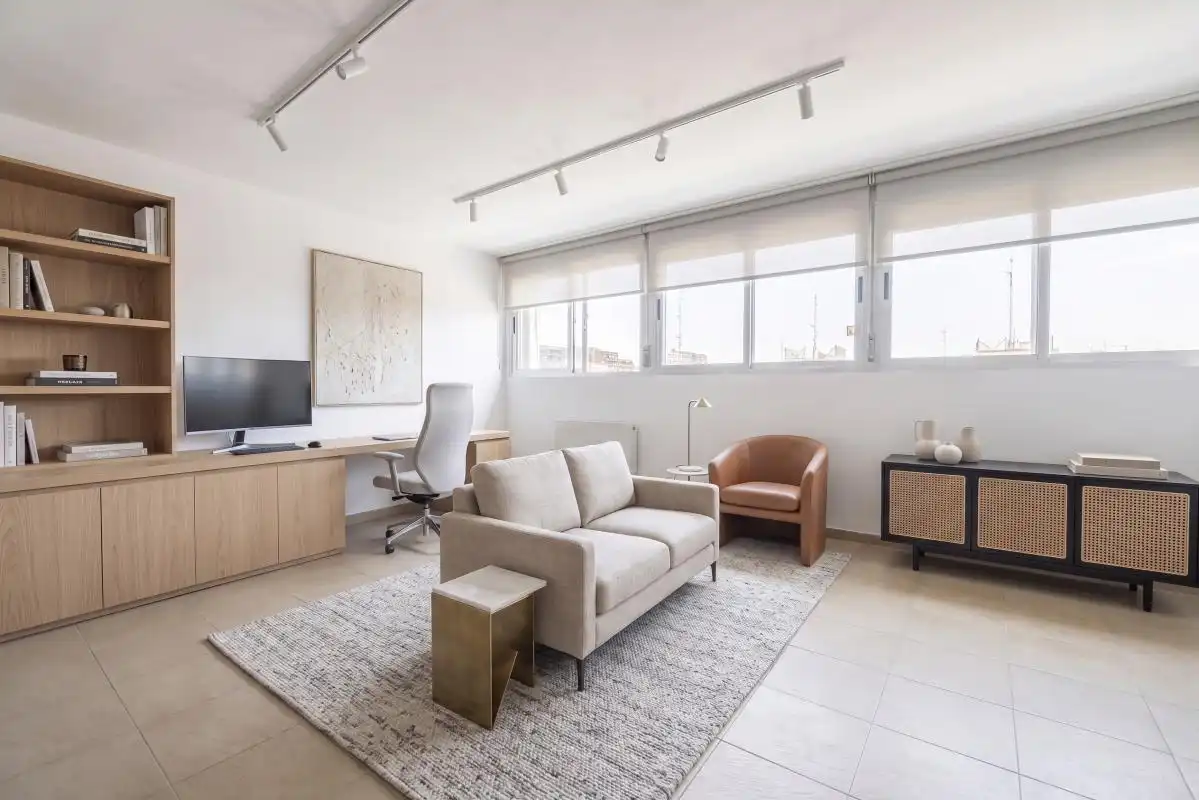 Sala d'estar de Àtic en venda en Madrid amb Aire condicionat, Calefacció i Terrassa