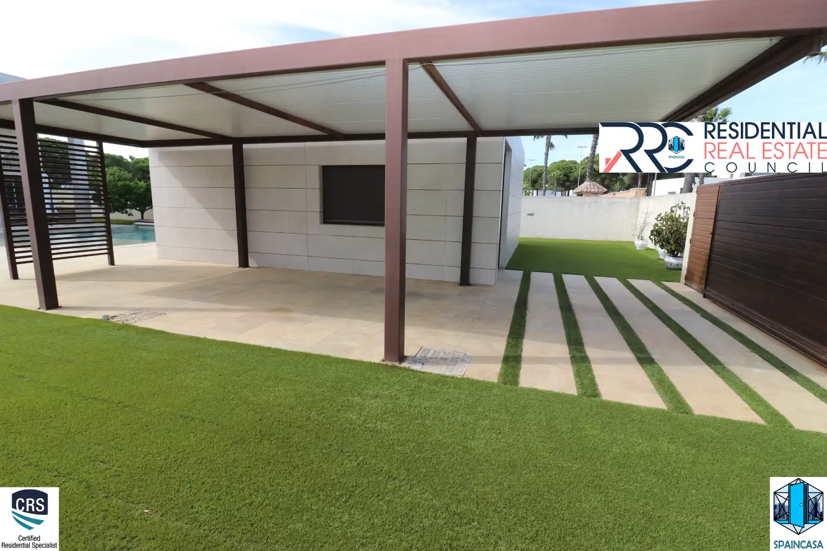 Terrassa de Casa o xalet en venda en Aljaraque amb Aire condicionat, Traster i Piscina