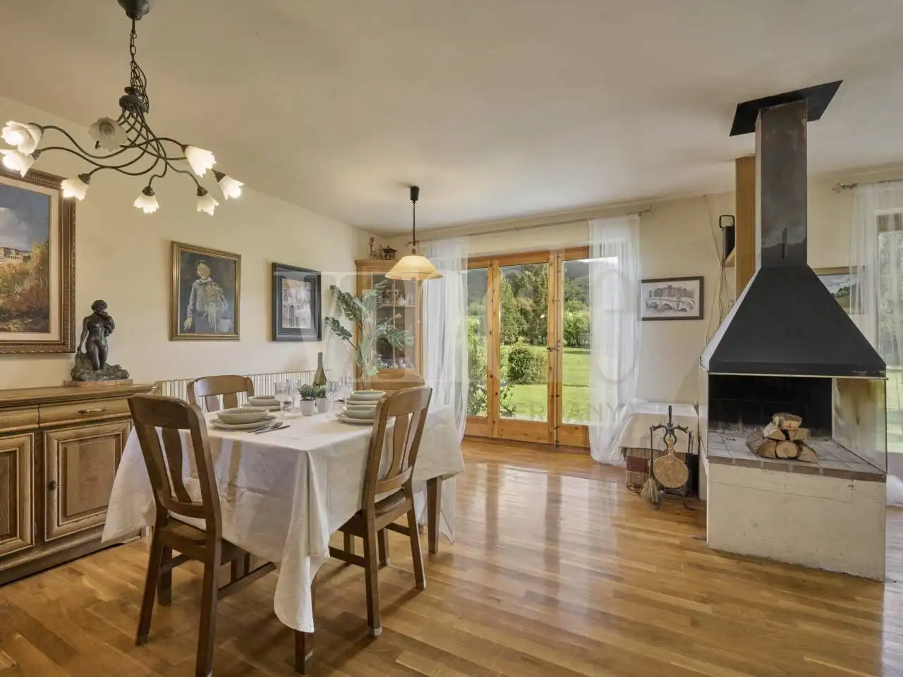 Dining room of Detached homes for sale in Puigcerdà  with Heating, Parquet flooring and Terrace