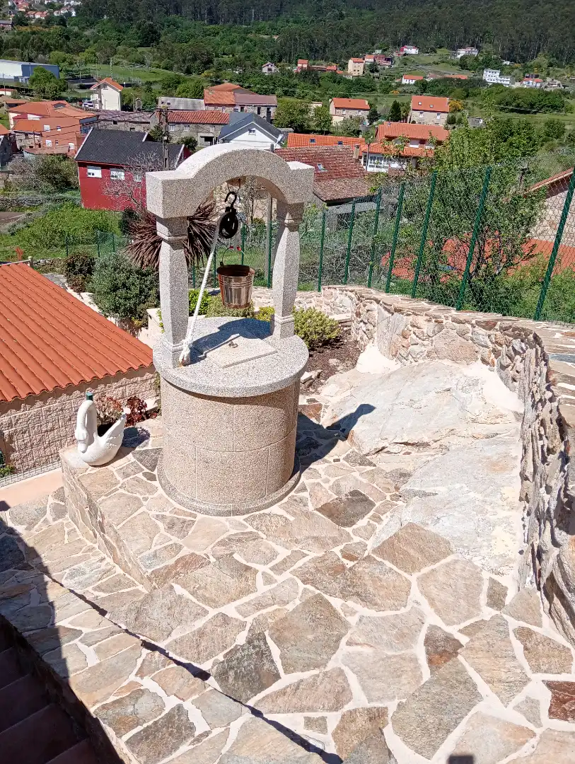 Terrassa de Casa o xalet en venda en Muros amb Aire condicionat, Calefacció i Jardí privat