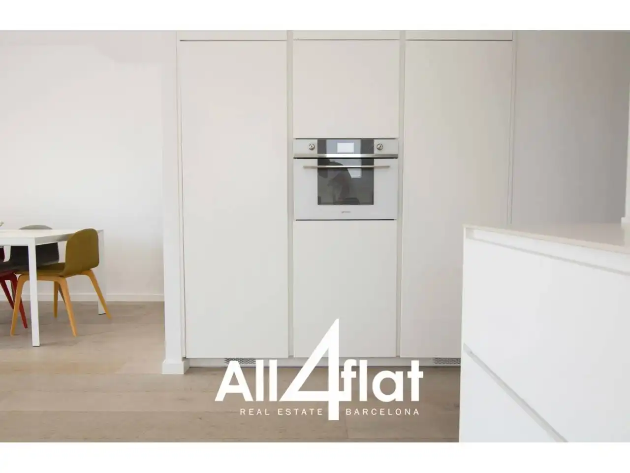 Kitchen of Attic for rent in Barcelona  with Air Conditioner, Heating and Parquet flooring
