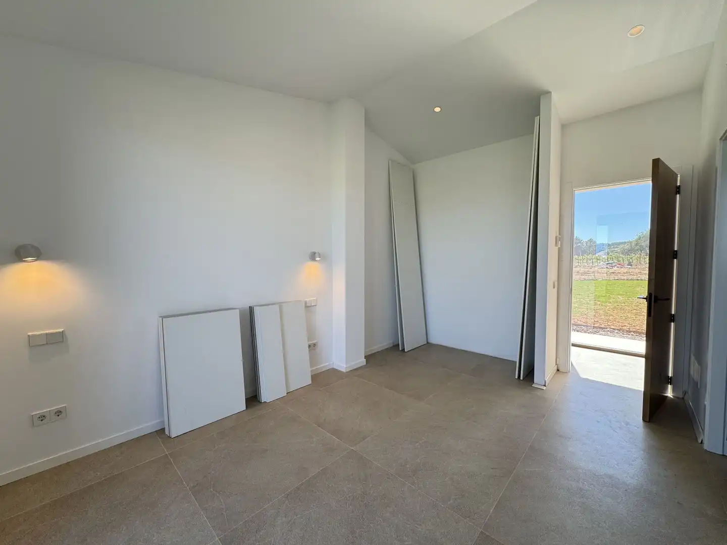 Schlafzimmer von Country house zur Miete in Porreres mit Klimaanlage, Heizung und Terrasse