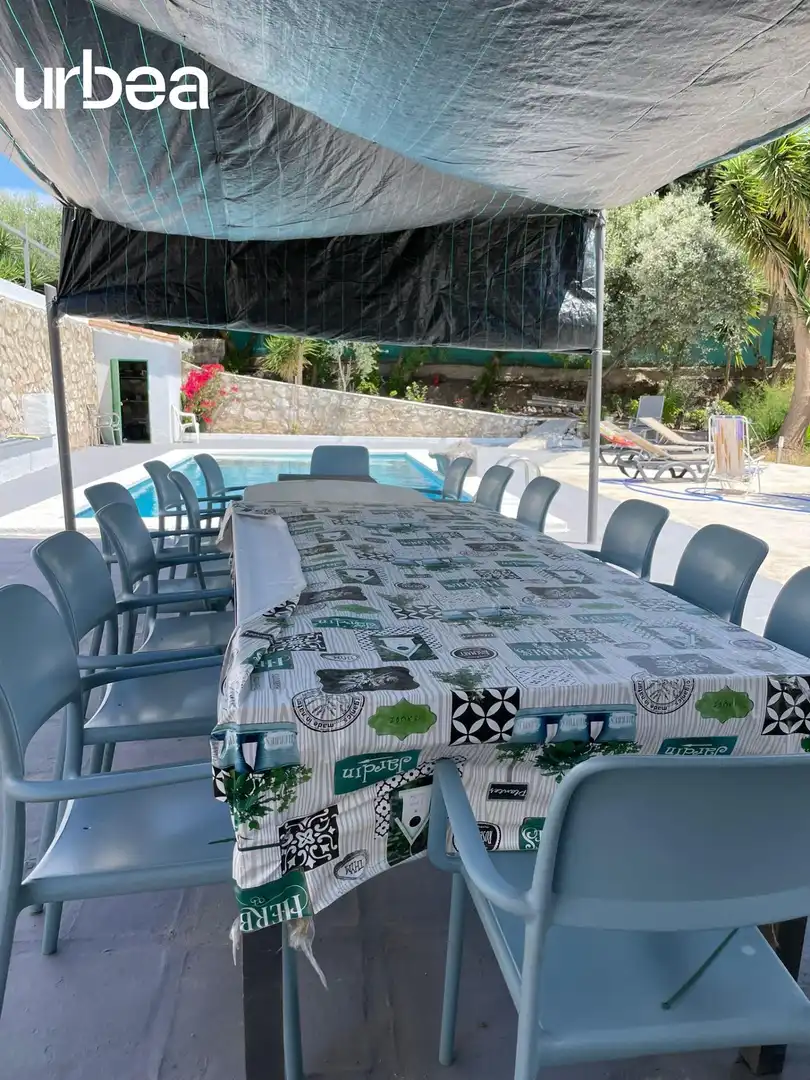Terraza de Finca rústica de alquiler en Málaga con Calefacción, Jardín privado y Terraza