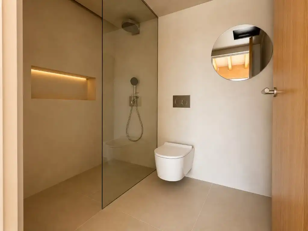 Baño de Casa adosada en venta en Ses Salines con Aire acondicionado, Jardín privado y Terraza