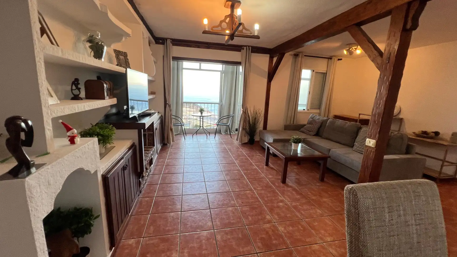 Sala de estar de Piso de alquiler en Santa Cruz de Tenerife con Jardín privado, Terraza y Amueblado