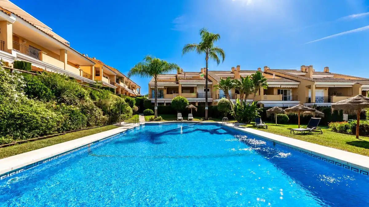 Garden of Duplexes for sale in Marbella  with Air Conditioner, Heating and Private garden