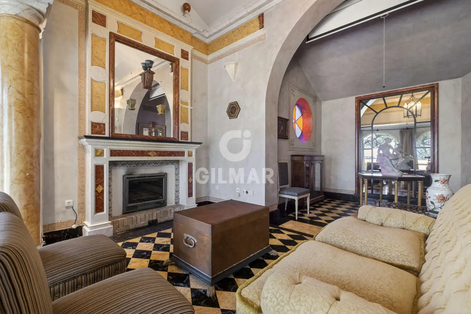 Living room of Houses for sale in Tomares  with Heating, Private garden and Swimming Pool