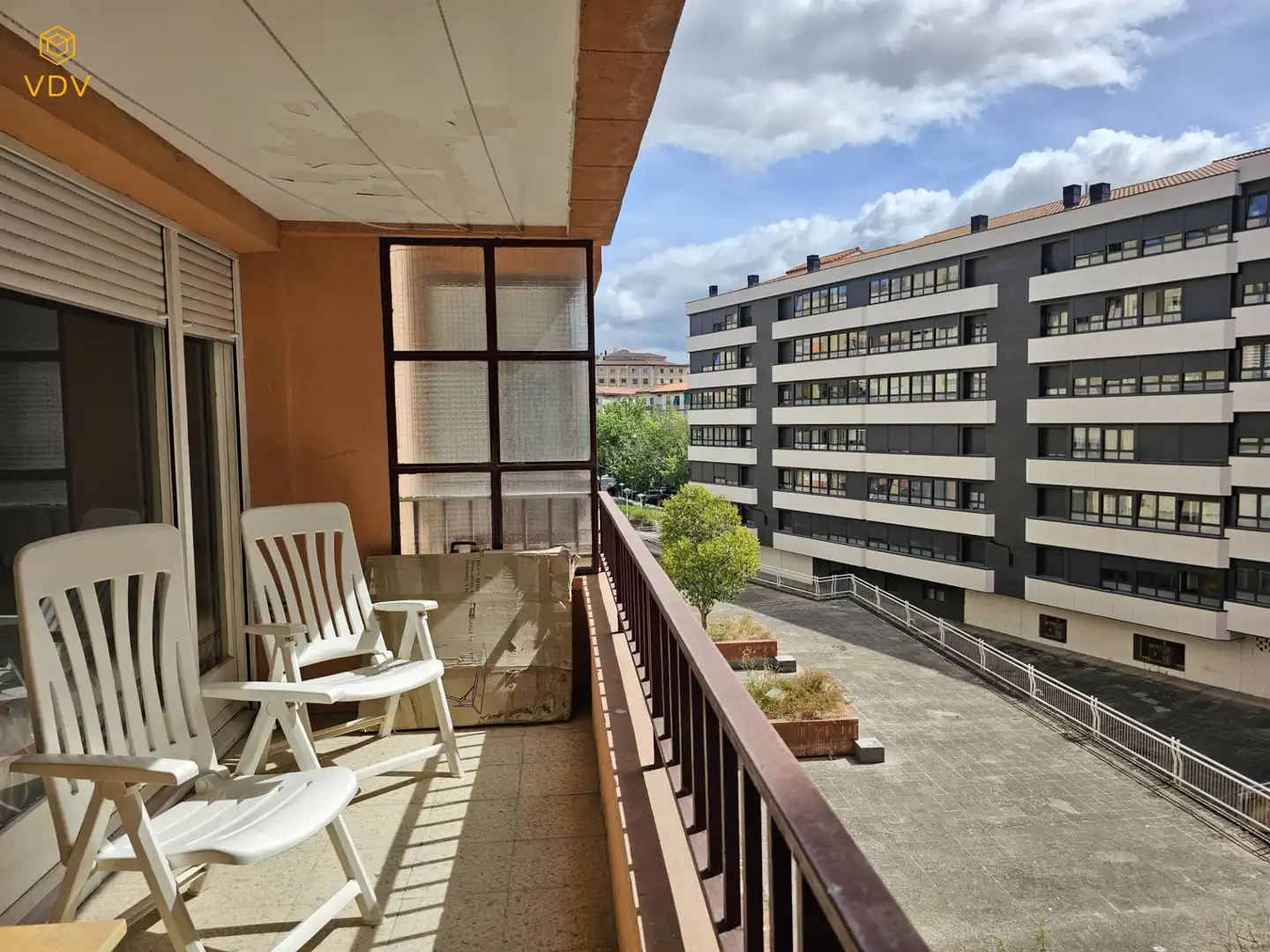 Balcony of Flat for sale in  Pamplona / Iruña  with Heating, Parquet flooring and Terrace