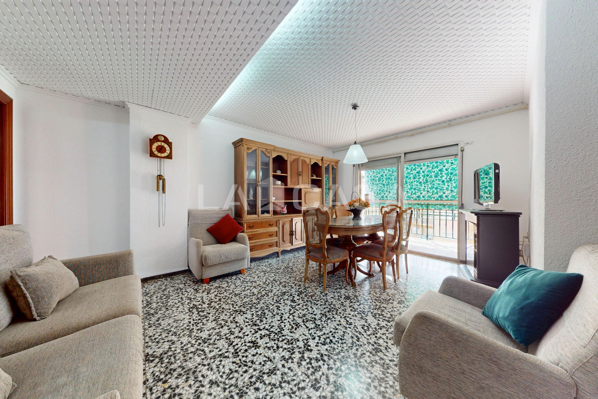 Sala d'estar de Pis en venda en  Valencia Capital amb Aire condicionat, Moblat i Balcó