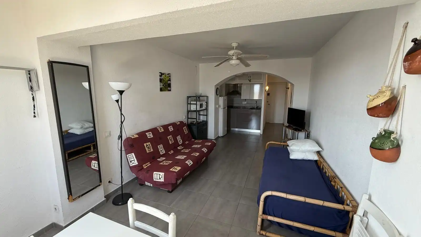 Living room of Study for sale in Roses  with Terrace, Furnished and Balcony