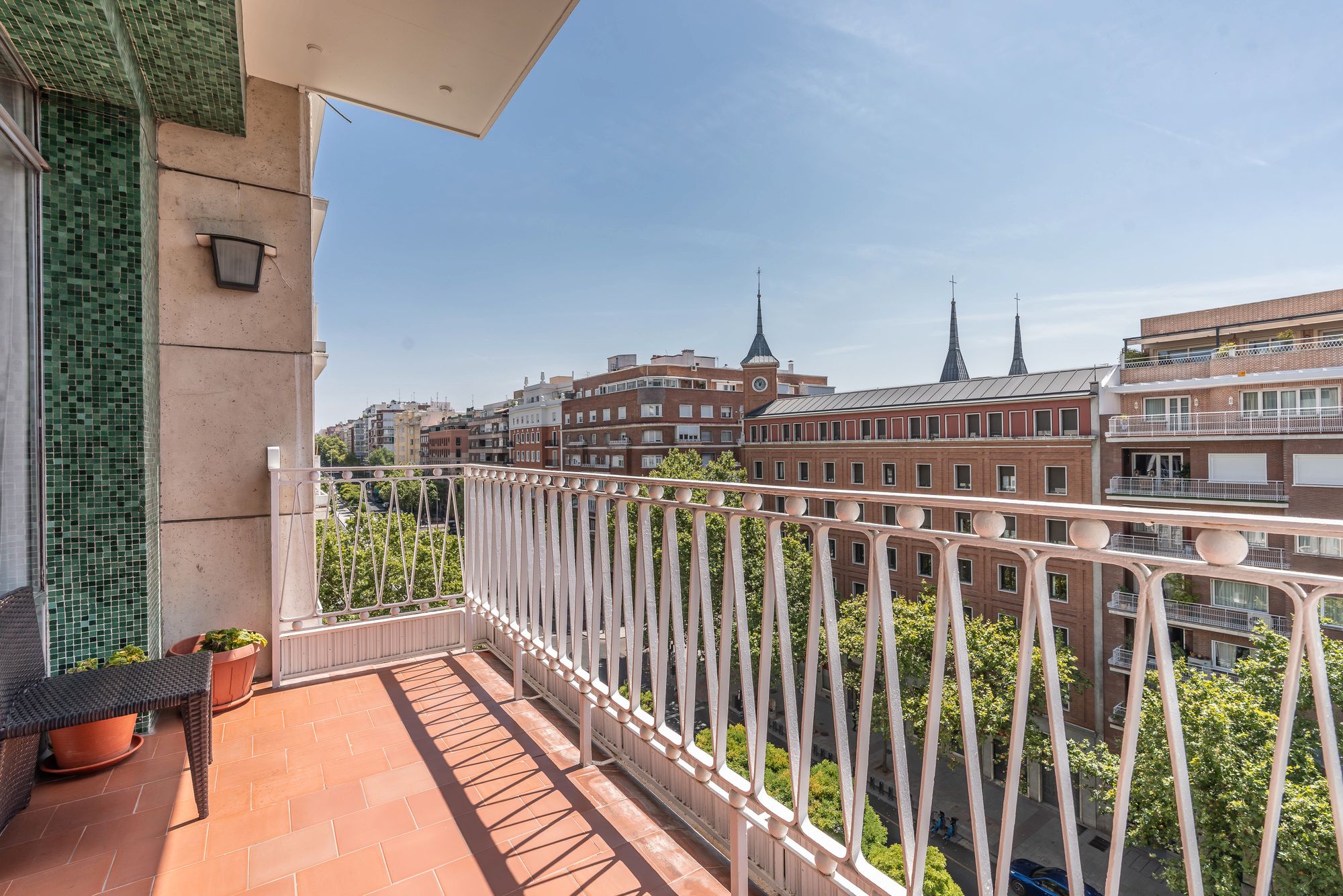 Terrace of Flat for sale in  Madrid Capital  with Heating, Terrace and Balcony