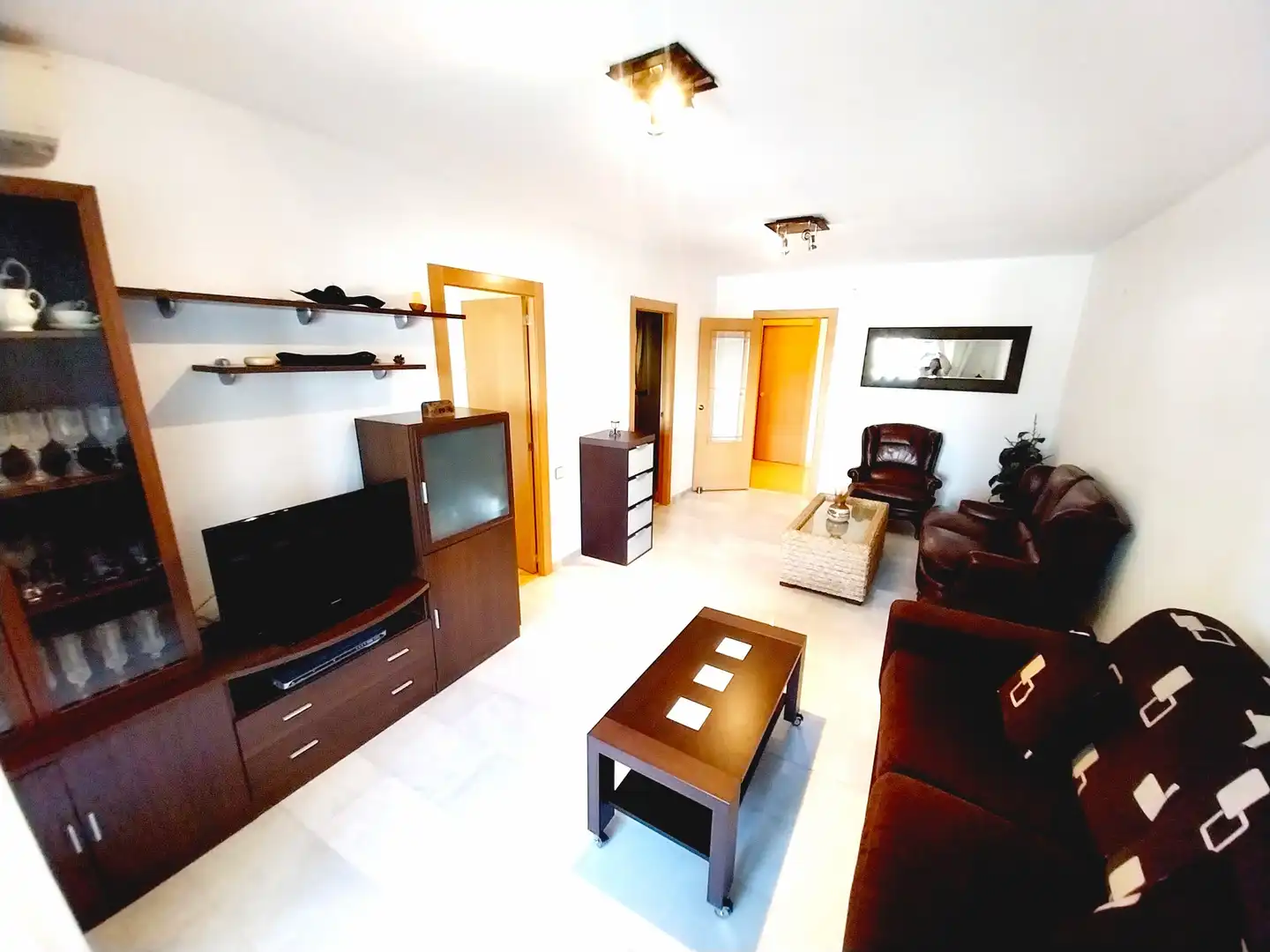 Sala de estar de Piso en venta en Benidorm con Aire acondicionado, Parquet y Terraza