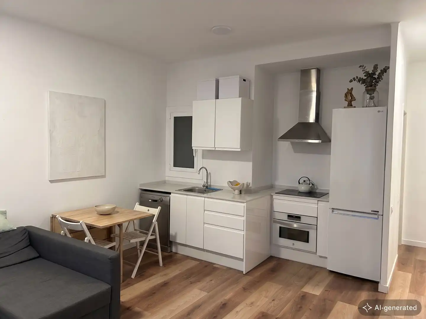 Kitchen of Flat for sale in Barcelona  with Air Conditioner, Heating and Private garden