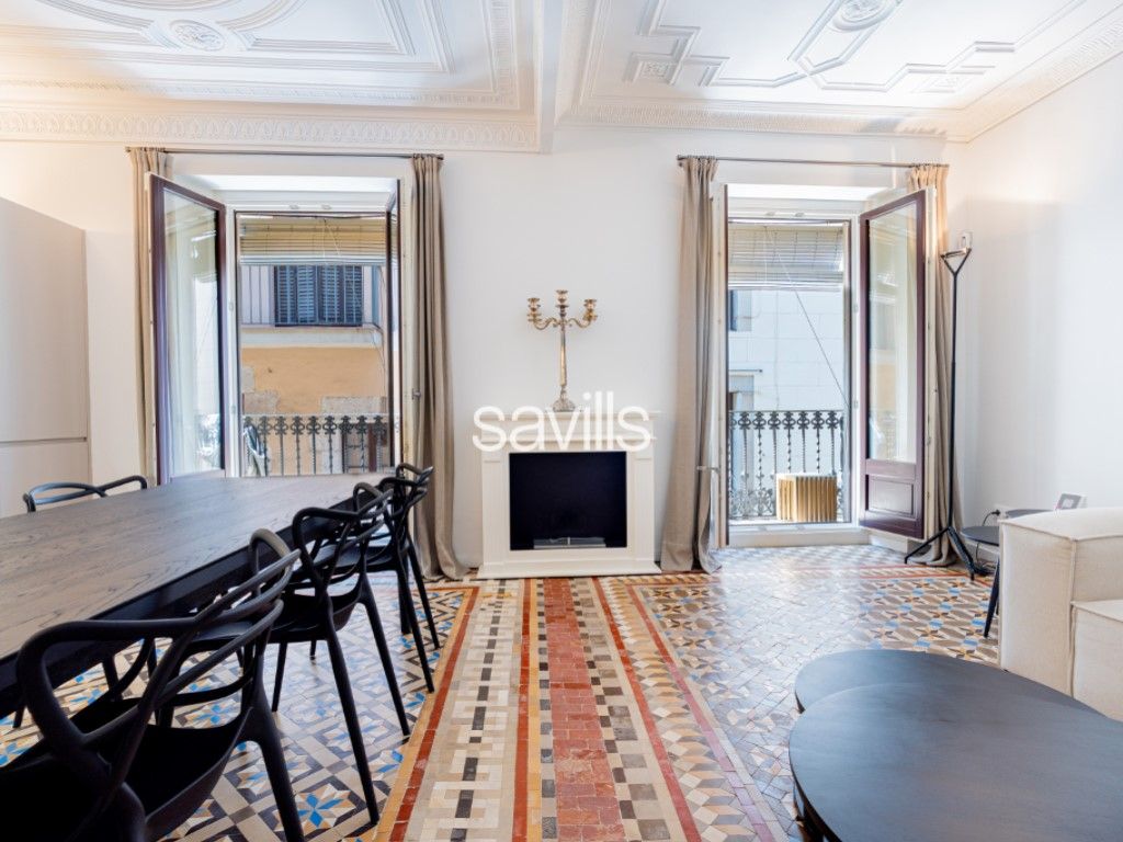 Living room of Apartment for sale in  Barcelona Capital  with Air Conditioner, Terrace and Furnished