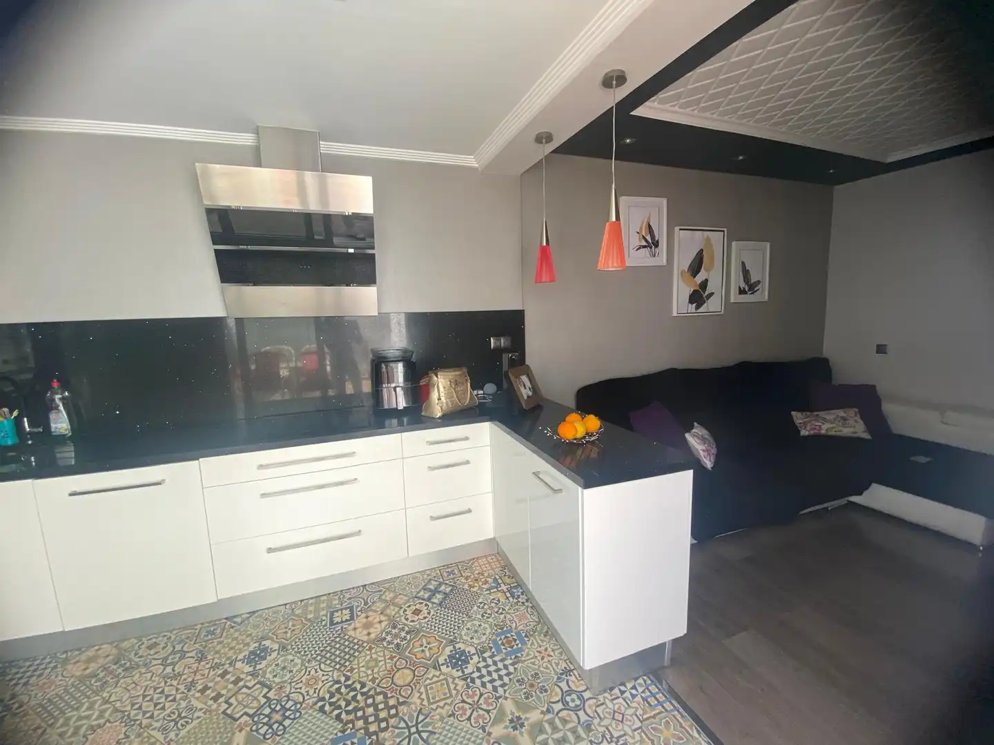 Cocina de Casa adosada en venta en El Real de Gandia con Aire acondicionado, Amueblado y Horno