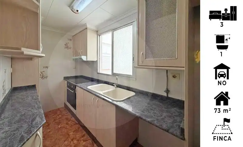 Küche von Wohnung zum Verkauf in Moncada mit Balkon