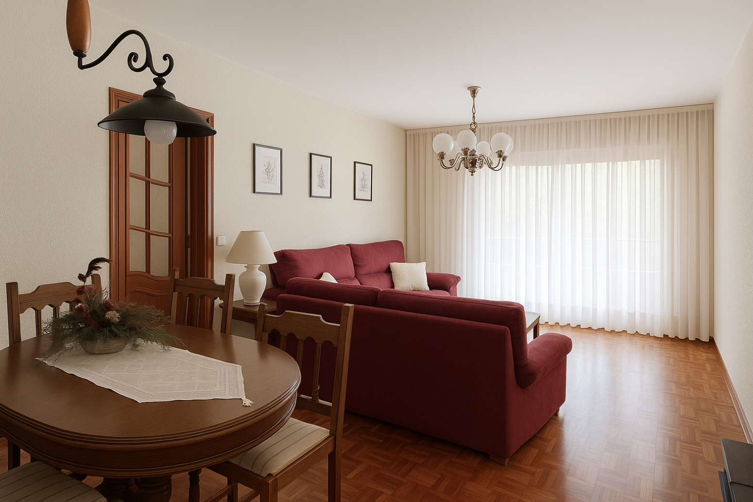 Sala de estar de Piso en venta en Alcorcón con Calefacción y Terraza