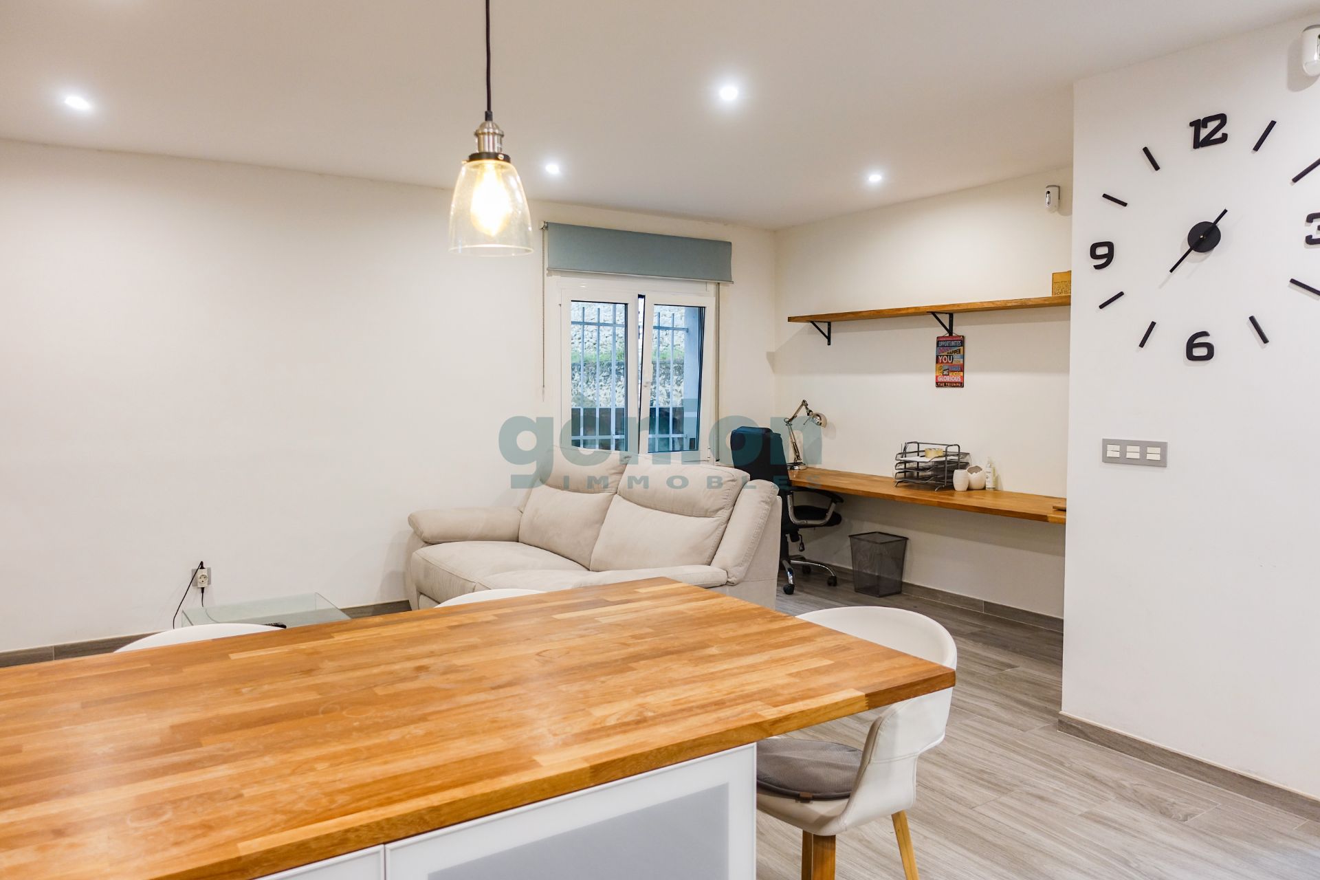 Living room of Planta baja for sale in Girona Capital  with Heating and Furnished