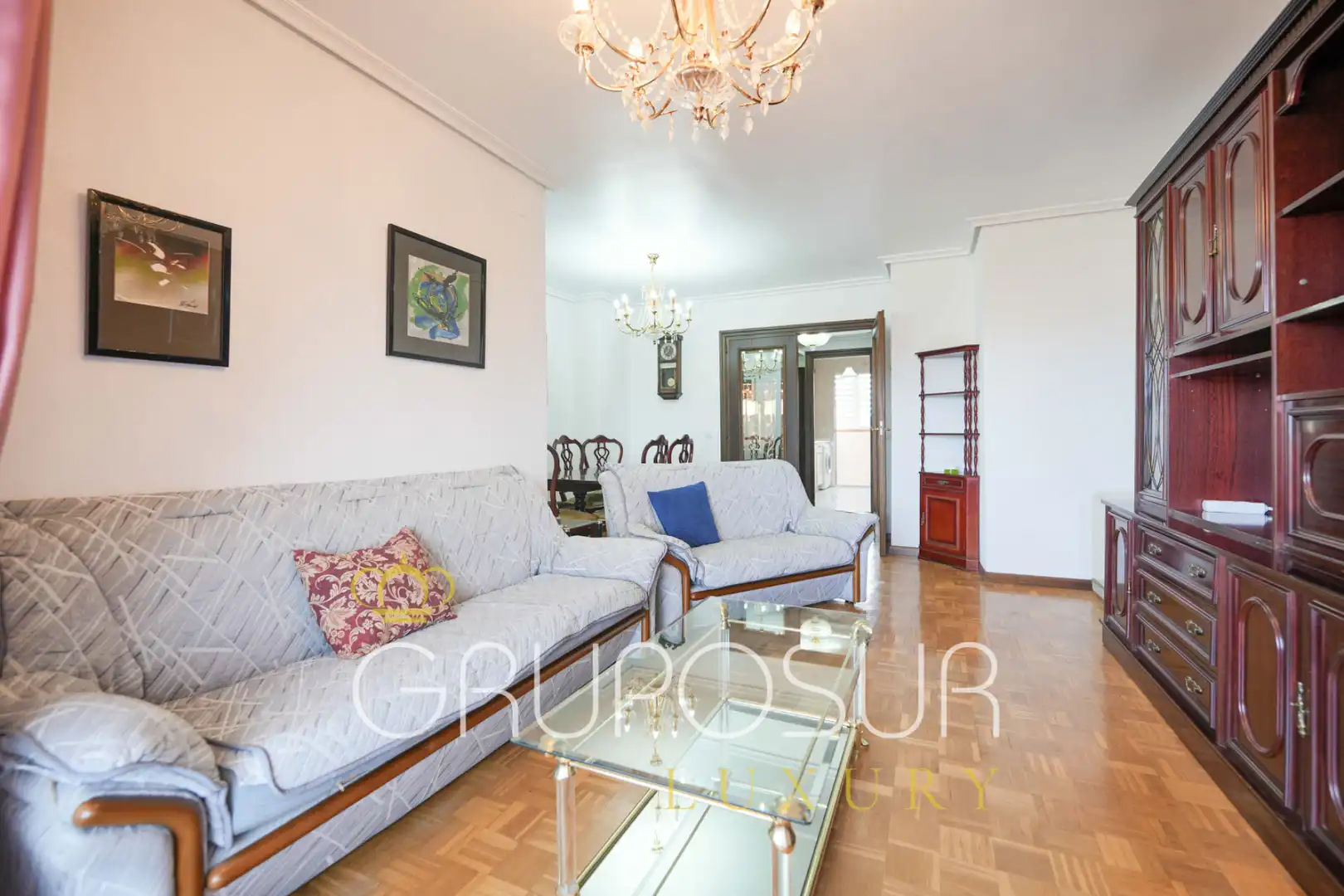Wohnzimmer von Wohnung zum Verkauf in Valladolid mit Heizung, Privatgarten und Parkett
