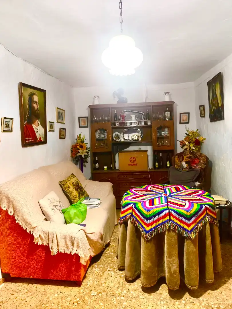 Sala de estar de Casa adosada en venta en Alcaudete con Terraza y Amueblado