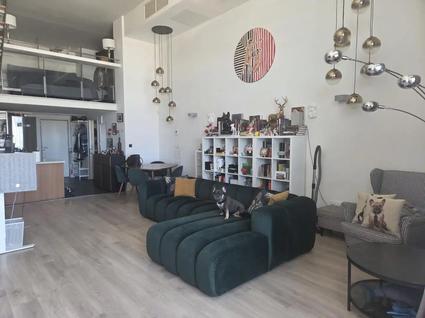 Wohnzimmer von Dachboden zum Verkauf in Valencia mit Klimaanlage, Terrasse und Möbliert