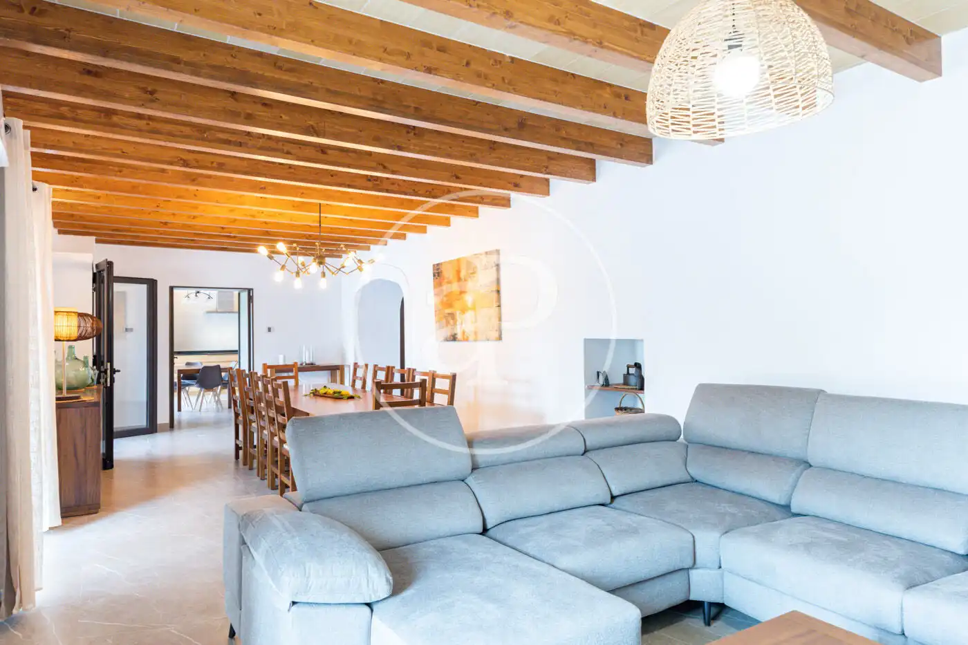 Living room of Houses for rent in Felanitx  with Air Conditioner, Private garden and Swimming Pool