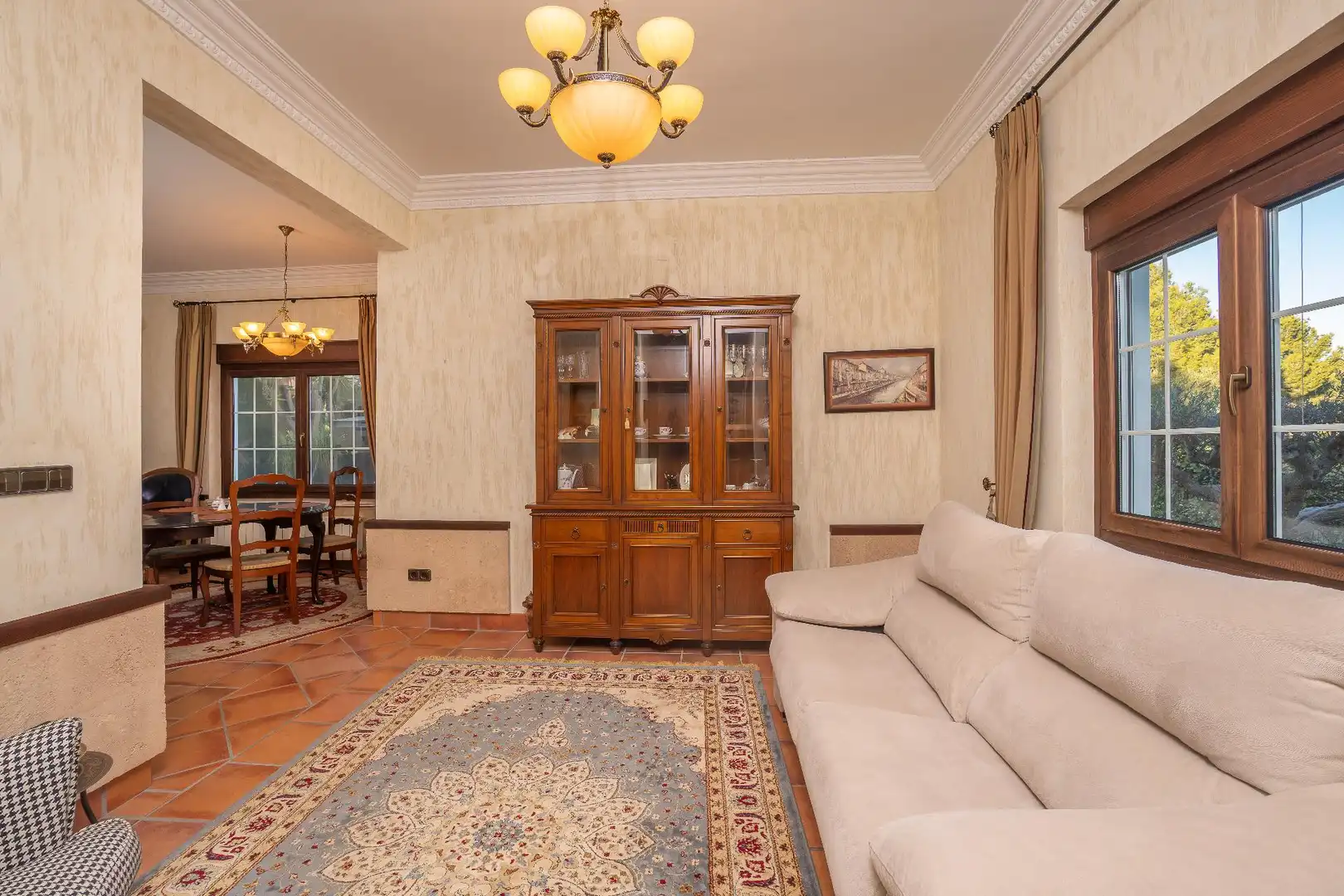 Living room of Houses for sale in Jávea / Xàbia  with Air Conditioner, Heating and Private garden