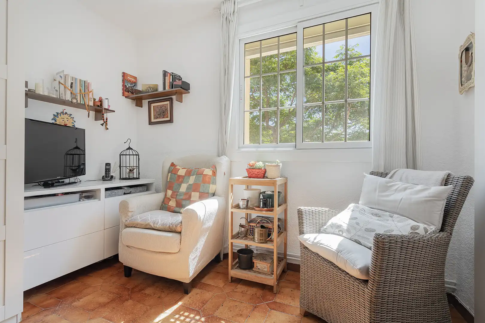 Sala de estar de Piso en venta en Barcelona con Aire acondicionado, Calefacción y Horno