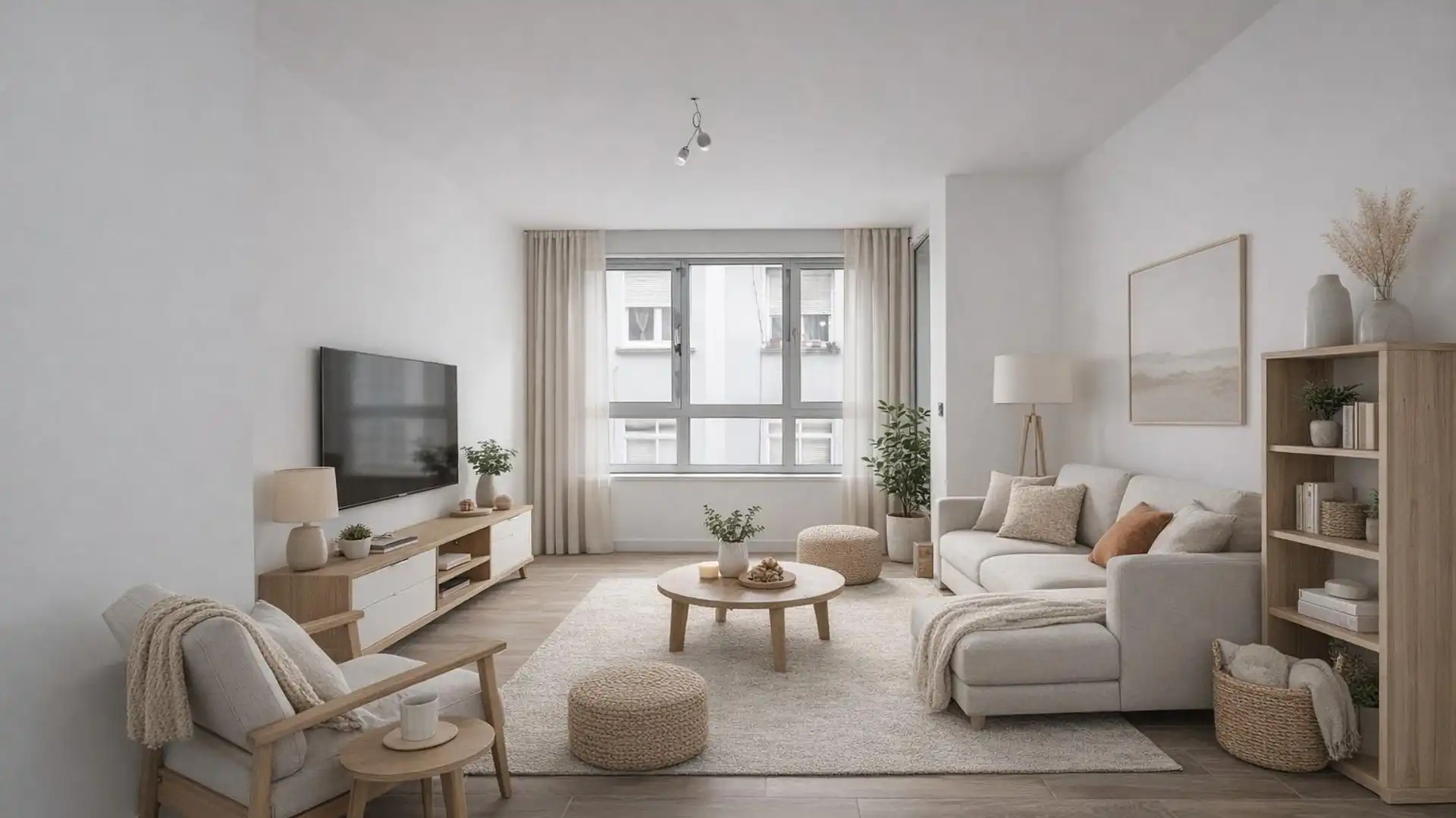 Sala de estar de Piso en venta en A Coruña Capital  con Balcón