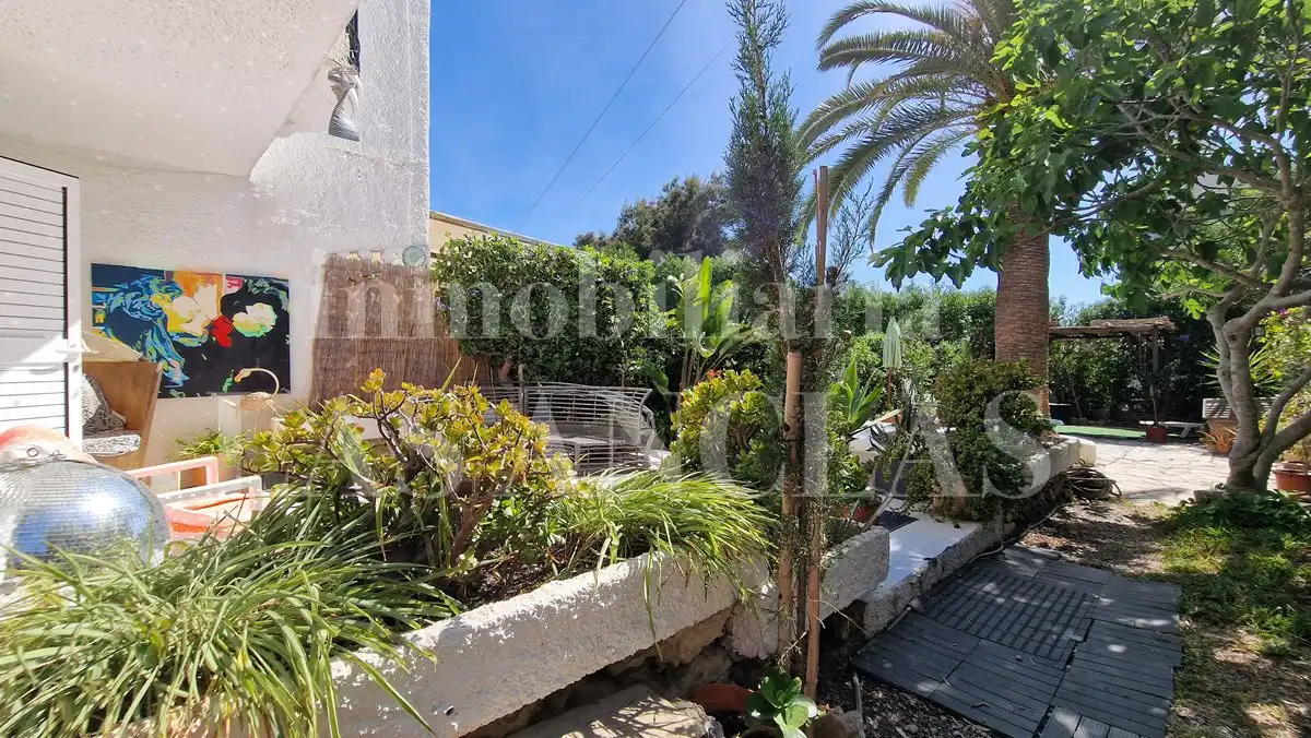 Jardín de Casa adosada en venta en Santa Eulària des Riu con Aire acondicionado, Jardín privado y Terraza