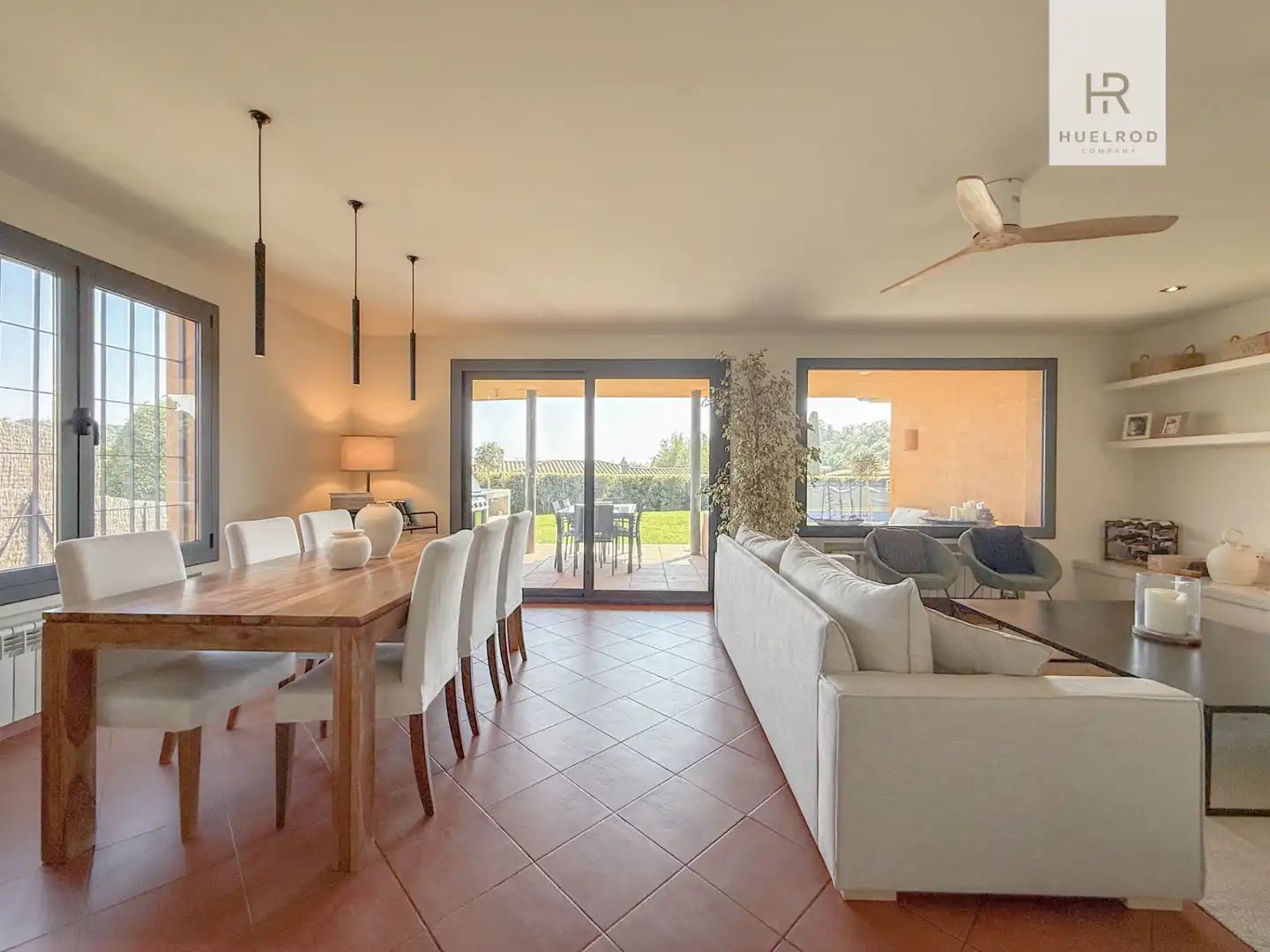 Dining room of Houses for sale in Sant Vicenç de Montalt  with Air Conditioner, Heating and Private garden