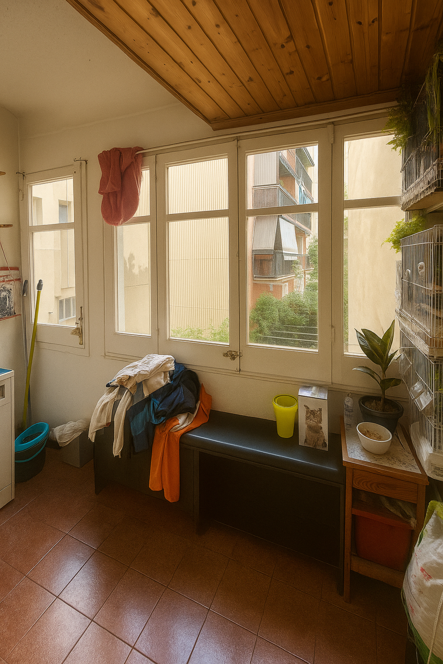 Bedroom of Flat for sale in  Barcelona Capital  with Heating, Private garden and Balcony