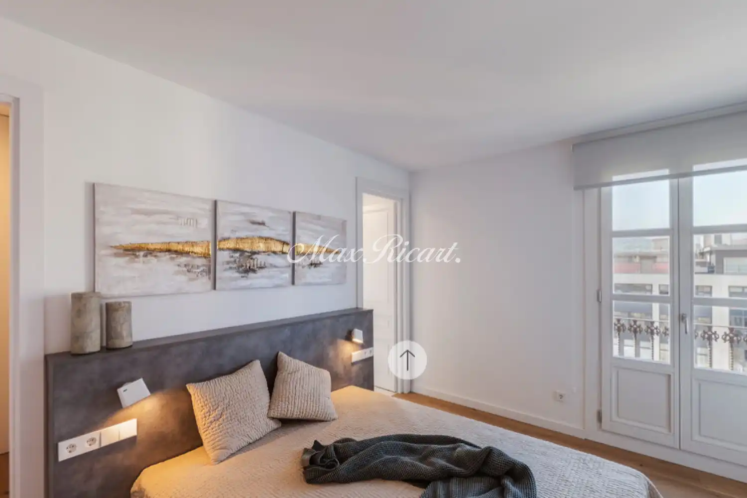 Schlafzimmer von Wohnung zur Miete in Barcelona mit Klimaanlage, Heizung und Terrasse