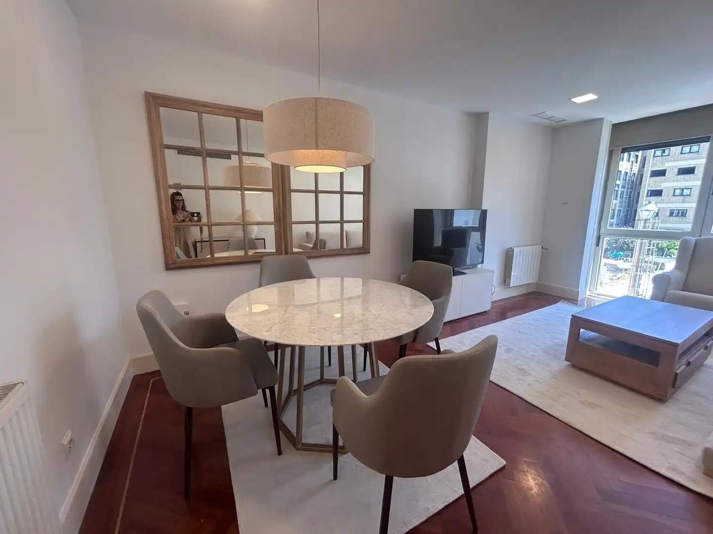 Comedor de Piso de alquiler en Madrid con Aire acondicionado, Calefacción y Parquet