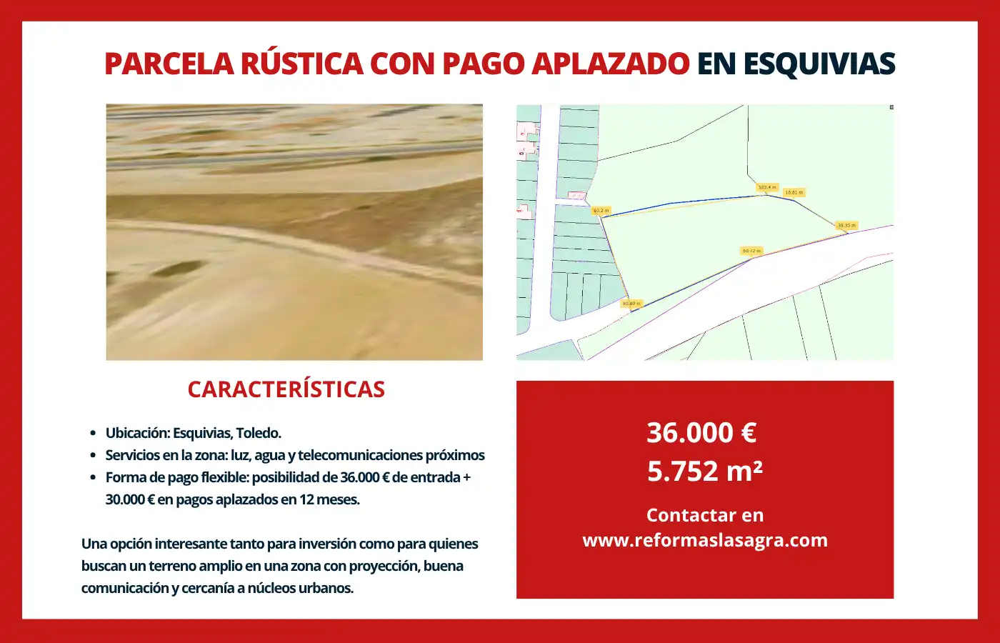 Terreno rústico en venta en Centro