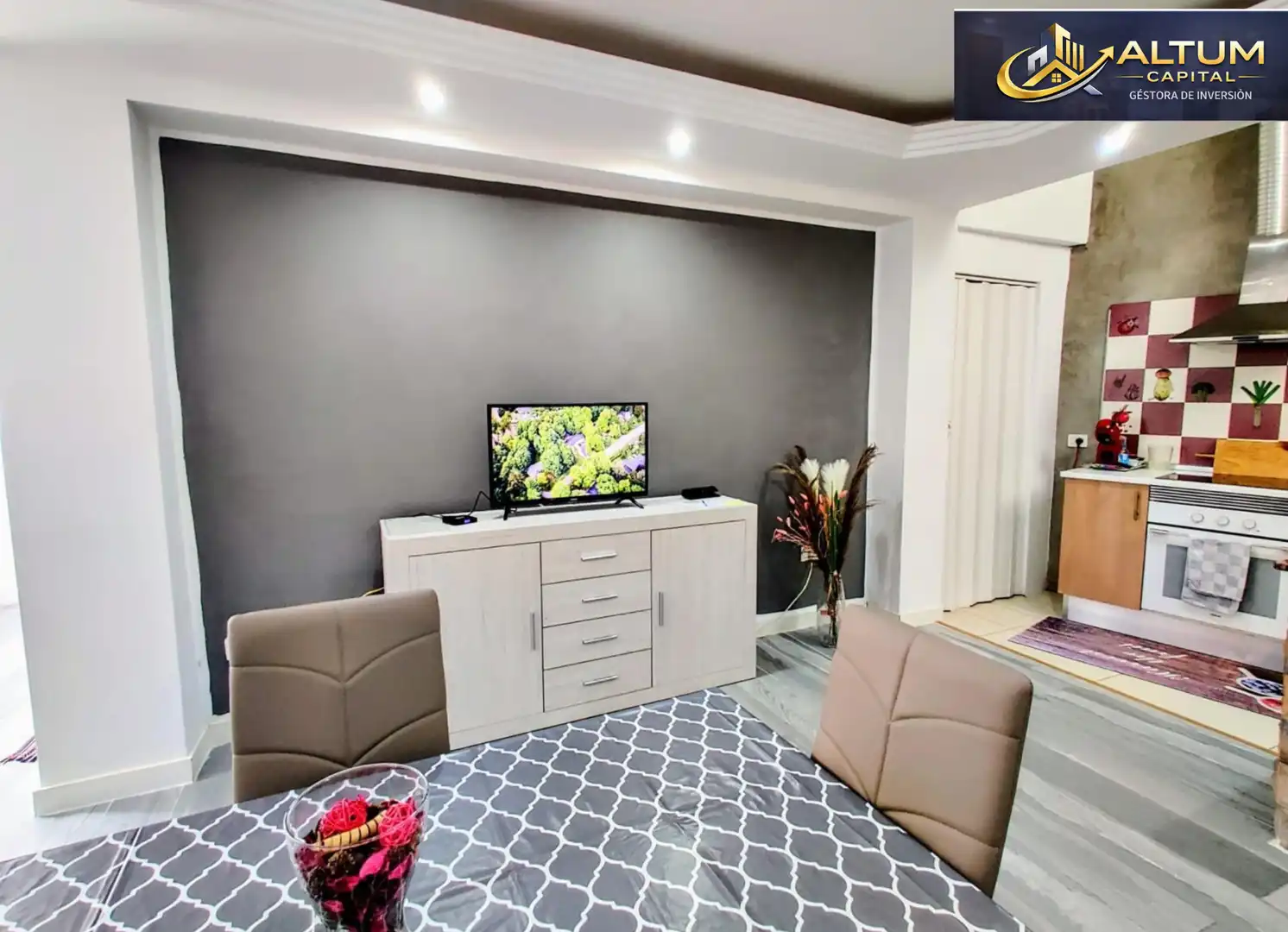 Living room of Flat for sale in Arona  with Furnished, Oven and Washing machine