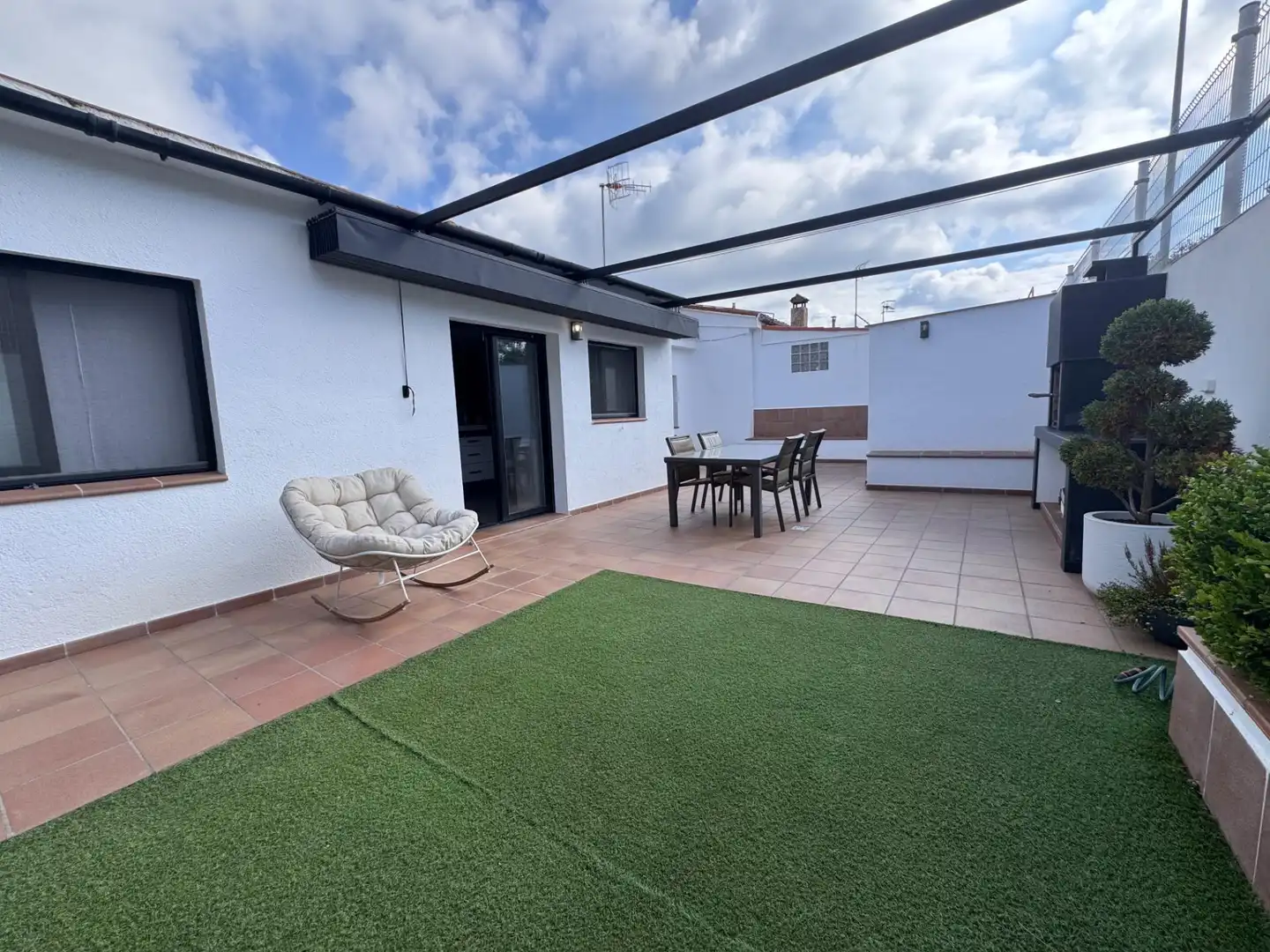 Terraza de Casa adosada en venta en Blanes con Aire acondicionado, Calefacción y Jardín privado