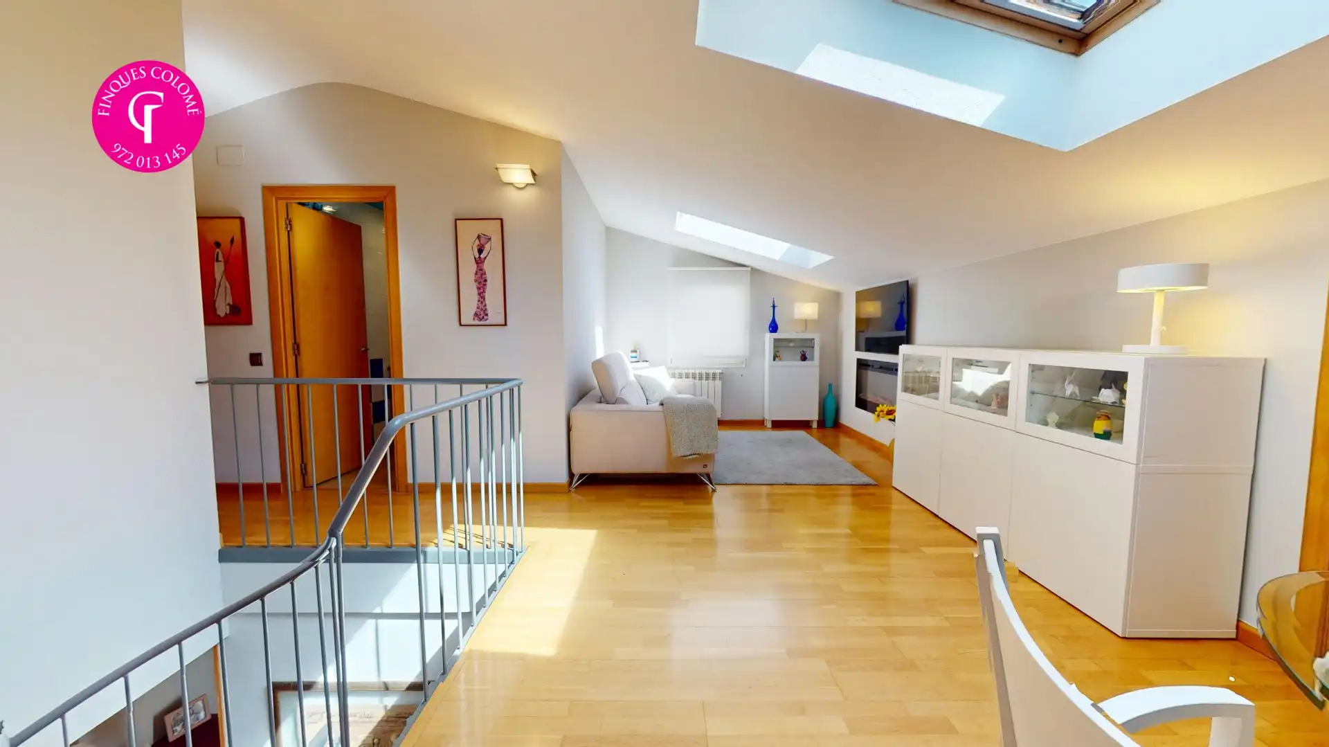 Sala de estar de Ático en venta en Girona con Aire acondicionado, Calefacción y Terraza