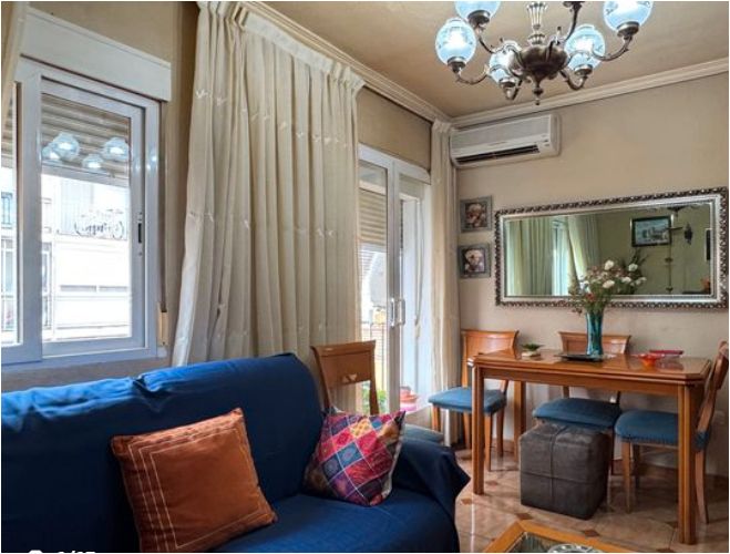 Bedroom of Flat for sale in  Madrid Capital  with Air Conditioner