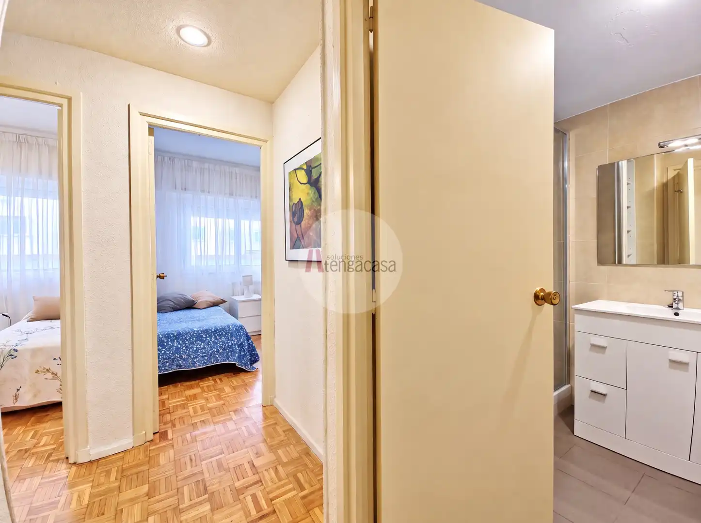Schlafzimmer von Wohnung zur Miete in Barrio de Salamanca
